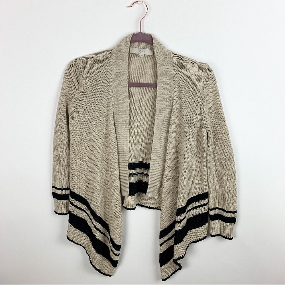 LOFT High-Lo Open Front Cardigan Size XS